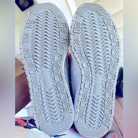 Puma Shoes | Puma Sky Hi Holographic Silver Lace Up Velcro Sneakers Women’s - Picture 5 of 6